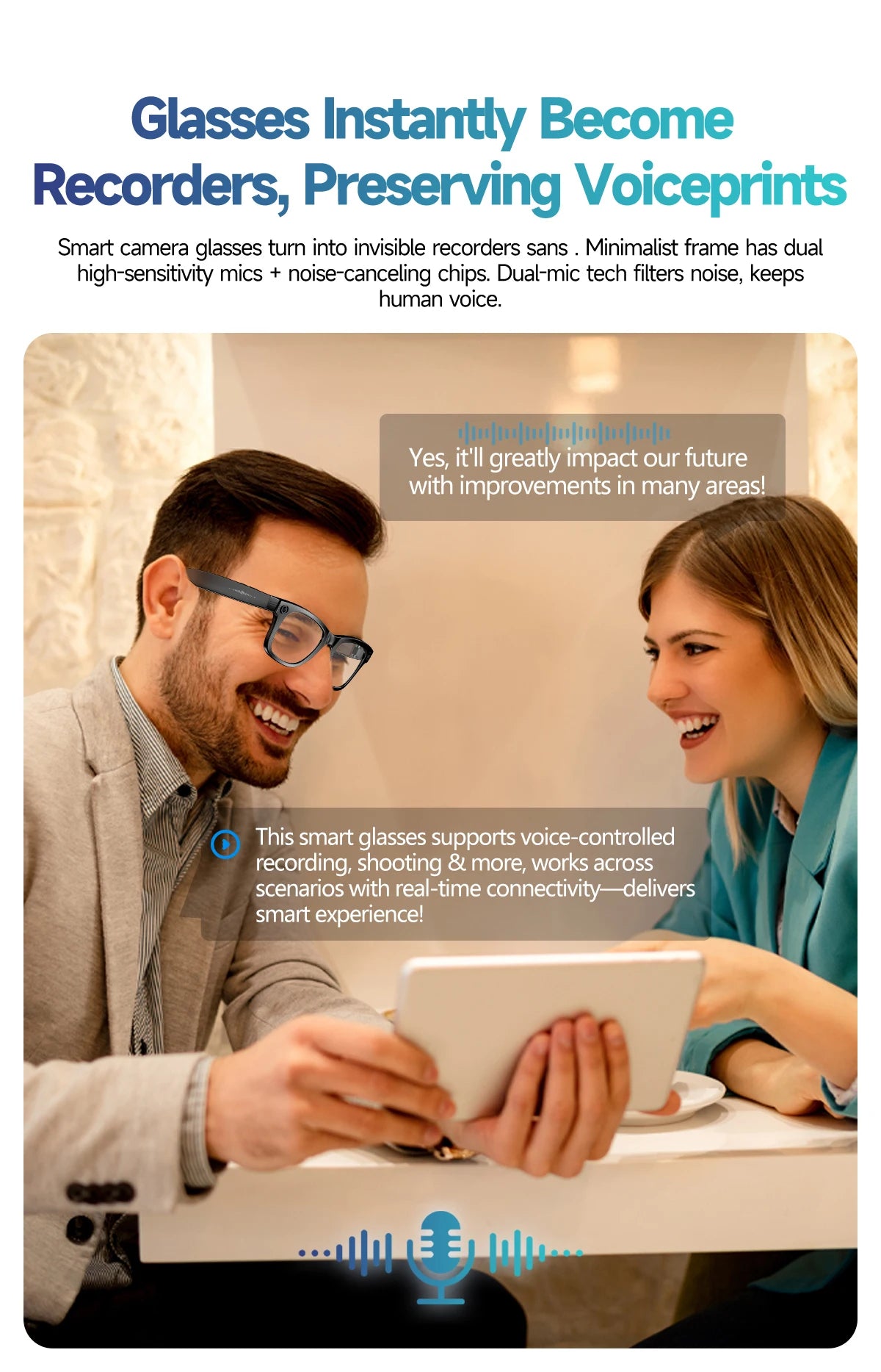 LIGE New Smart Glasses with Photochromic Lenses Camera Photography Video ChatGPT AI Interactive Translation Smart Sunglasses Men