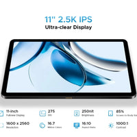 DOOGEE T40 Android Tablet 14 11 ''IPS 2.5K 8GB RAM 512GB ROM Helio G99 8580mAh 18W Charge Face Unlock 7.6mm ultra-thin Tablet