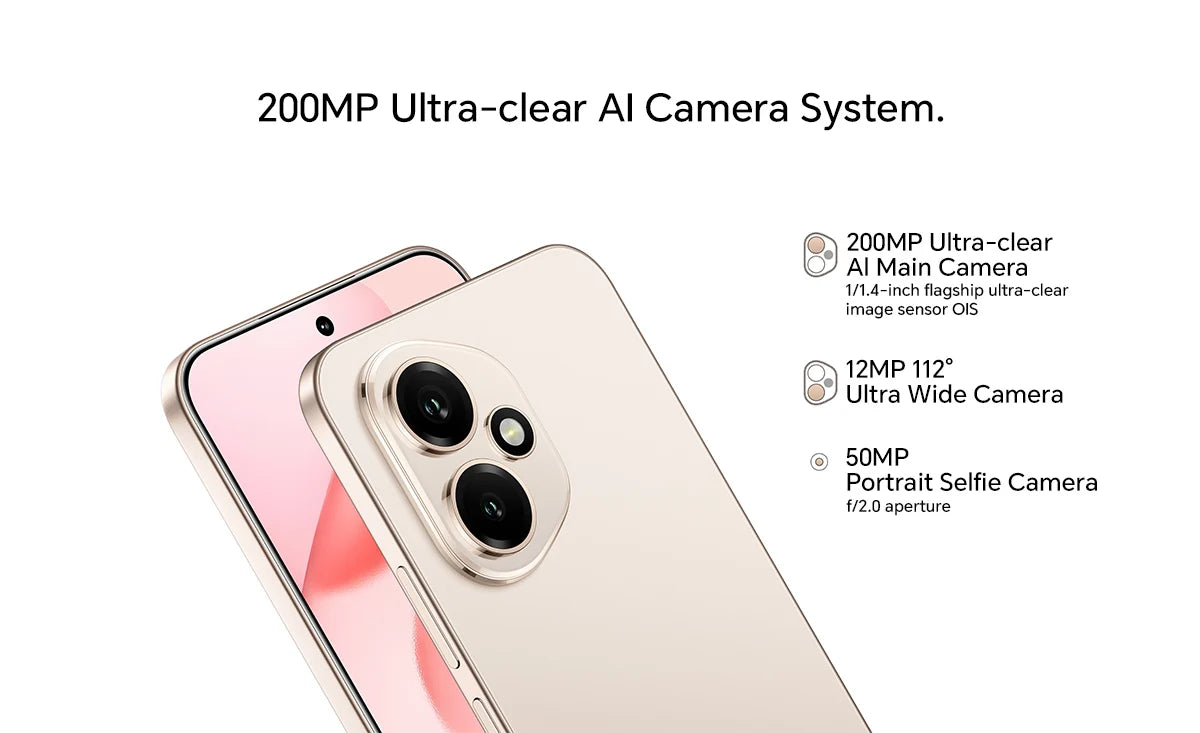 2025 New HONOR 400 5G Global Version Smartphone 6.55'' AMOLED Screen 200MP Camera 6000 mAh 100W SuperCharge OTG NFC