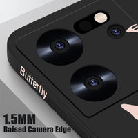 Butterfly Lanyard Case For Xiaomi Redmi Note 13 12 11 10 14 Pro+ 4G 5G 11s 13T 12T 11T Poco F6 X6 X5 Pro Mi 11 Lite 5G NE Cover