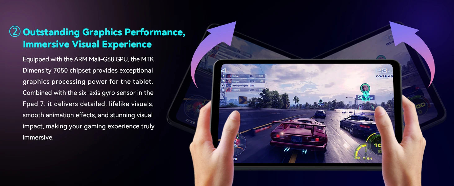 Headwolf FPad7 8.4inch Tablet Android14 MTK Dimensity 7050 CPU 2560x1600 IPS/16GB+256GB/6500mAh/ 4G LTE Tablets