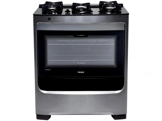 5-Bocas Consul Inox Glass Table Stove CFS5VARUNA - Bivolt