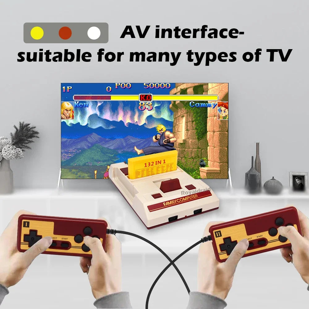 NEW 8Bit Video Game Consol Built-in 500 Classic Games Family Computer TV Game Console Support Game Cartridge For FC Retro Gaming