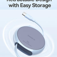 Baseus USB C Cable 100W  for iPhone 16 15 Plus Pro Max Retractable Cable For MacBook iPad Fast Charger Cable Charger Data Wire