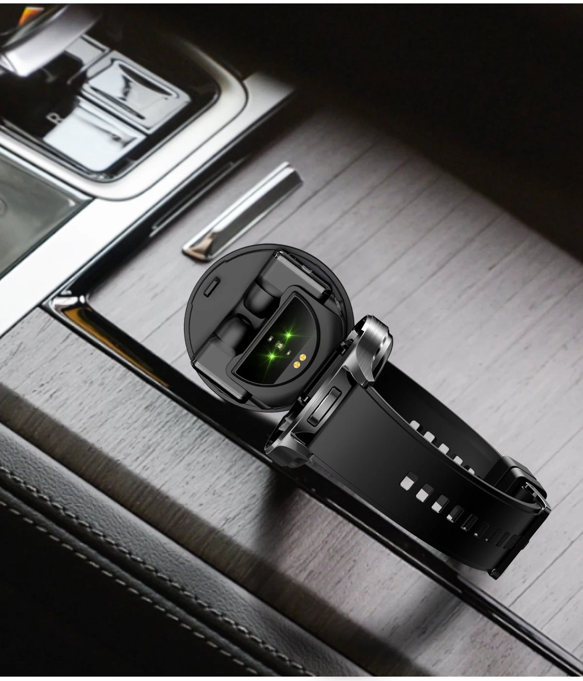 New Smart Watch TWS 2-in-1 Bluetooth Earphones With built-in Speaker HIFI 9D Sound Quality Health Monitor Watch For Android iOS