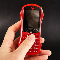 Car Shape Push Button Mobile Phone 1.8 Inch Mini Student Dual Sim 0.3MP CellPhone MP3 Wireless FM Luxury Type-C Telephone