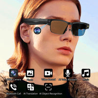Smart Glasses with HD Camera 1200P Anti-shake Video Record Real-time Translation Object Recognition Bluetooth Call Smart Glasses