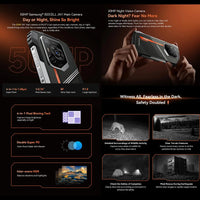 Blackview Oscal Pilot 3 5G AI Rugged Phone 12GB+256GB 6.78" 2.4K Display 7500Amh Battery Android 15 MTK 6300 5G NFC Smartphone