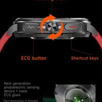 2025 New Precise Blood Lipids Uric Acid Smart Watch Men ECG+PPG Clock Blood pressure Body analysis HD Call NFC Health Smartwatch