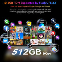 Blackview BL9000 Pro 5G Rugged Smartphone 6.78 "FHD + Display 12GB + 512GB 50MP Camera 8800mAh Battery Android 14 Phone