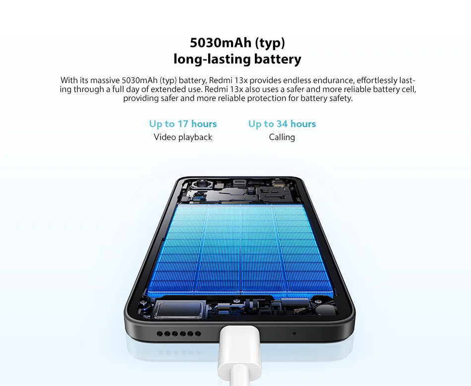 Global Version Xiaomi Redmi 13X Smartphone MTK Helio G91 Ultra 108MP super clear camera 6.79" FHD+ display 33W fast charging