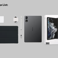 Blackview Android 14 Tab 16 Pro 11 Inch Touch Tablet 2K Screen 24GB +256GB 4G LTE+5G WiFi Gaming Tablets with Protective Shell