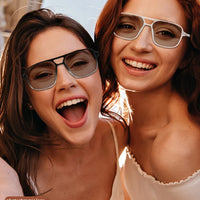 Koipsse Smart glasses double beam frame high value photochromic lens sunglasses suitable for men and women outdoor holiday gifts