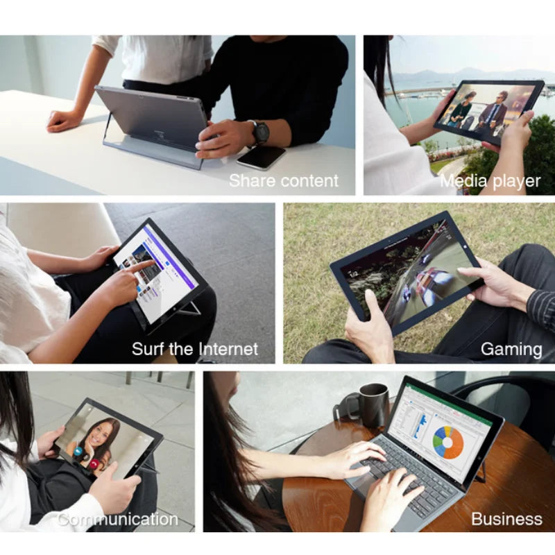 The Cheapest Type-C 11.6" Windows 11 Tablet 8GB RAM 512GB SSD ROM 64bit Intel Celeron N4100 CPU 1920x1080 IPS 2xUSB 3.0