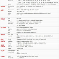 Original iPhone 6S Mobile Cell Phone 16/32/64/128GB ROM Touch ID 12MP Camera 4.7" 4G Dual Core IOS Unlocked Smartphone