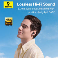 Baseus EP10 Pro ANC Earbuds Wireless Bluetooth 6.0 Earphones 50dB Realtime Adaptive Headphones 6 Mic Hi-Res LDAC IP55  Ear buds
