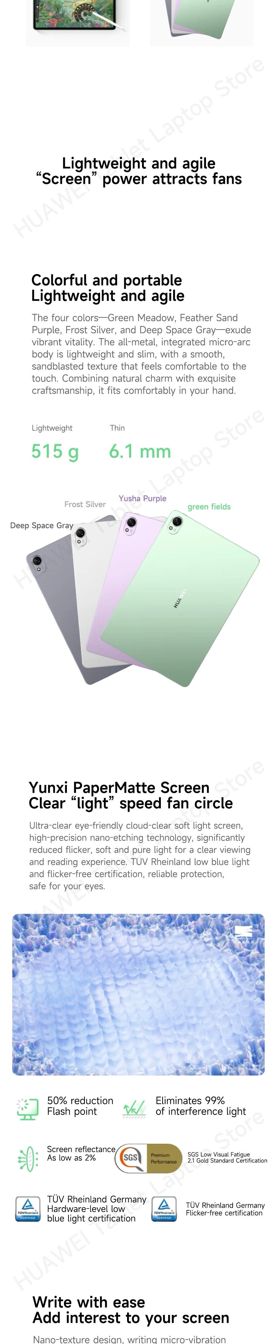 HUAWEI MatePad 11.5S Tablet 2025 WiFi 11.5-inch 2.8K 144Hz 8GB/12GB 256GB/512GB