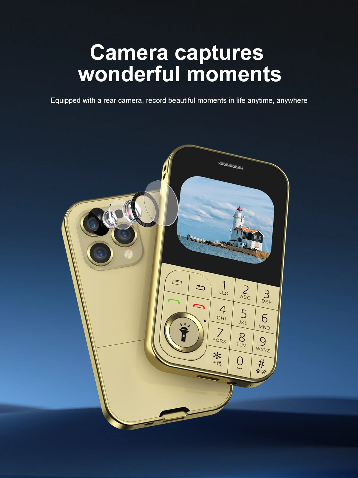 SERVO V9 Small Mobile Phone 2 SIM Cards Magic Voice Speed Dial MP4 Player Rear Camera Flashlight FM Radio 2G GSM Mini Cellphones