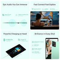 Teclast M50 Mini Tablet 8.7" 90Hz Screen 4GB RAM 128GB ROM Unisoc T606 Octa-core 5100mAh Battery Android 15 Tab Wifi5 Metal Body