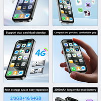 SERVO S16 Mini 4G Network Small Smartphone 2 SIM Standby Android 12.0 System Play Store WiFi GPS 4.0" Screen Palm Cellular Phone