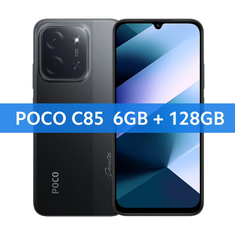 Global Version POCO C85 Smartphone 6.9" Dot Drop display 50MP Camera 6000mAh battery 33W Helio G81-Ultra NFC