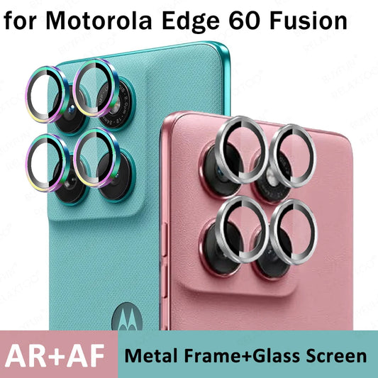 for Motorola Edge 60 Fusion Case Camera Protector 9H Tempered Glass Camera Cover Moto Edge60Fusion 60Fusion 5G Metal Lens Ring