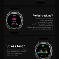 2025 New Precise Blood Lipids Uric Acid Smart Watch Men ECG+PPG Clock Blood pressure Body analysis HD Call NFC Health Smartwatch