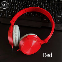 HD Sound Wired Headphones Over Ear Headsets Bass HiFi Sound Music Stereo Earphone Flexible Adjustable Headset For PC MP3 Phone