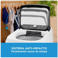 Washing Machine Midea 13kg Inox Basket White Wash Programs Wave Agitator - 110V