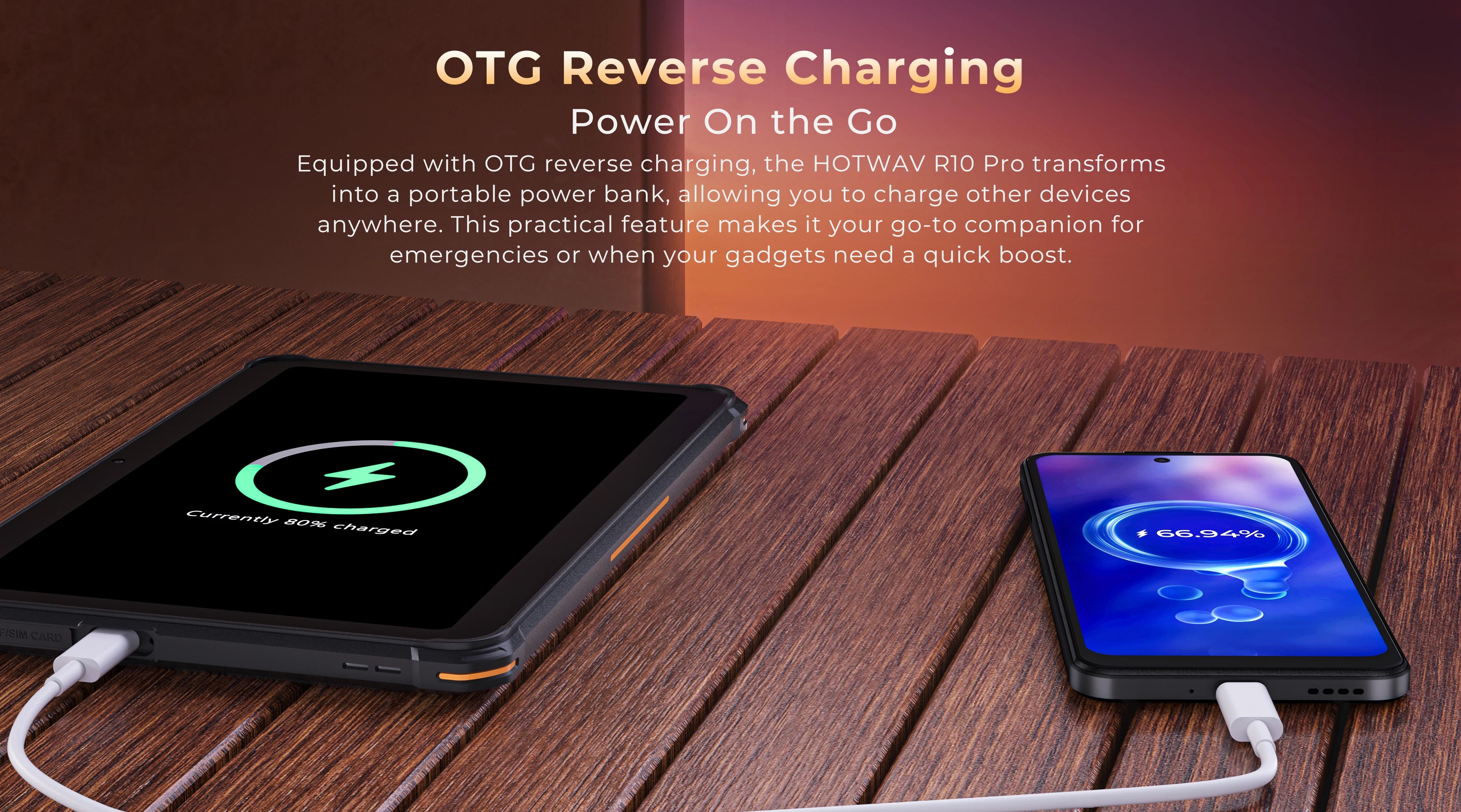 【World Premiere】HOTWAV R10 Pro Rugged Tablets 10800mAh 8GB+256GB OTG Charging Tablet For Field Exploration+Mountain Climbing