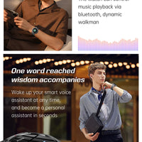 New Outdoor Sports Smart Watch Men For Xiaomi 5 ATM Waterproof GPS Motion Track Heart Rate HD Bluetooth Call UV Light SmartWatch