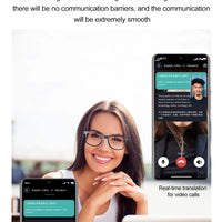 W100 Smart Glasses 163 Online Language AI Automatic Dialogue Translation Bluetooth Glasses with Speaker Sports UV Protection New