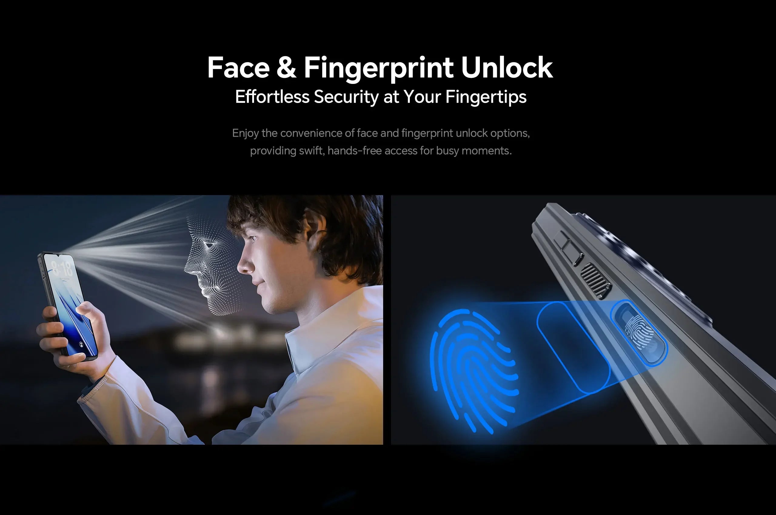 Oukitel WP52 5G Rugged Smartphone Android14 16GB+256GB 6500mAh Mobile Phone 48MP NFC Cell Phone