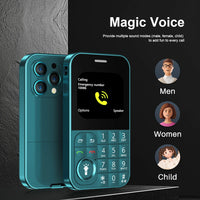 SERVO V9 Small Mobile Phone 2 SIM Cards Magic Voice Speed Dial MP4 Player Rear Camera Flashlight FM Radio 2G GSM Mini Cellphones