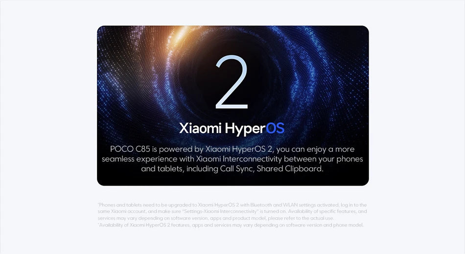 Global Version POCO C85 Smartphone 6.9" Dot Drop display 50MP Camera 6000mAh battery 33W Helio G81-Ultra NFC