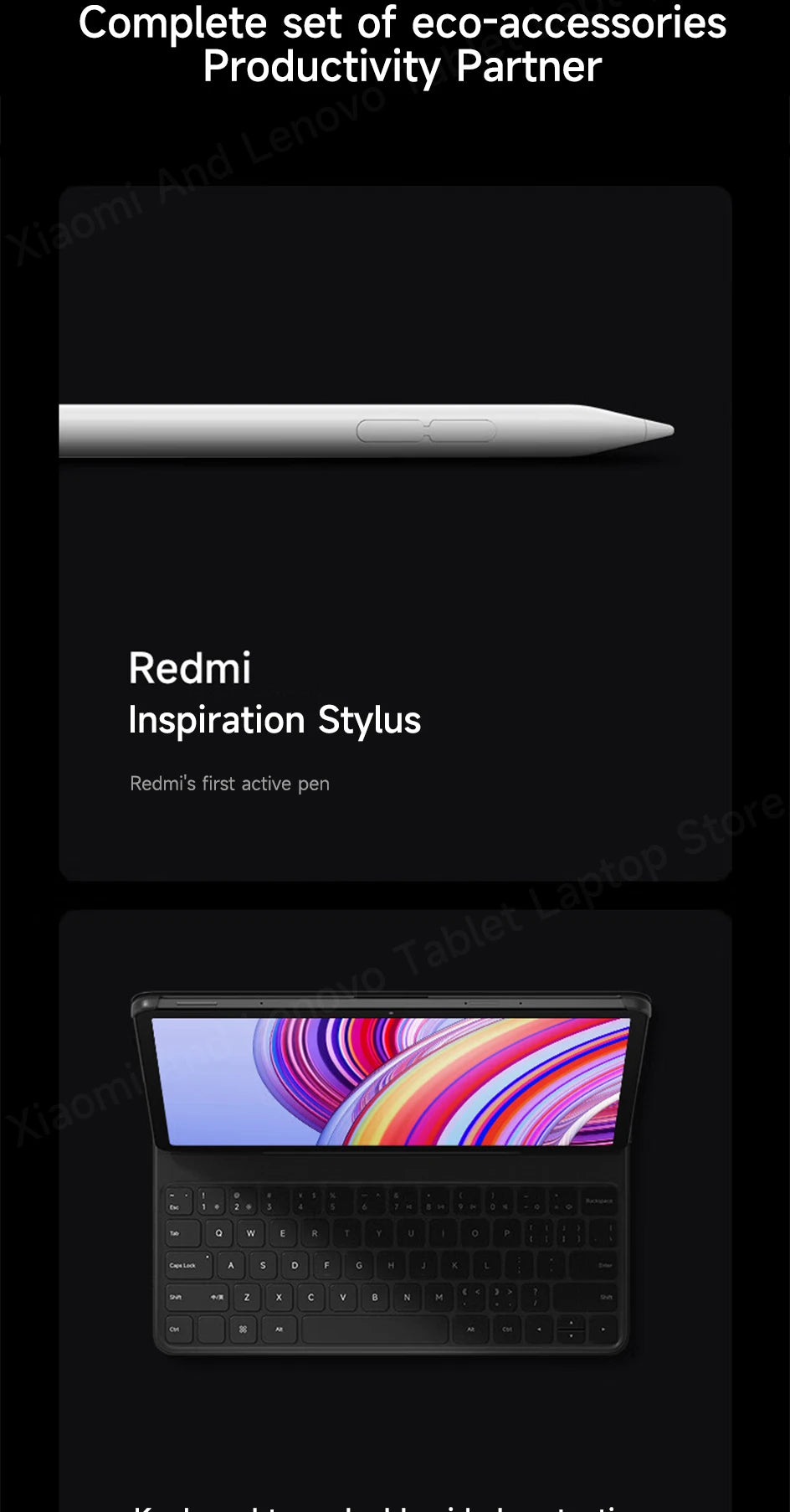 Xiaomi Tablet Chinese Rom Redmi Pad Pro 2024 12.1“ 2.5K 120Hz Snapdragon 7s Gen 2 10000mAh  Quad speakers Dolby Atmos Tablet Pc