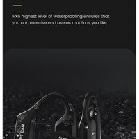 EASYBUDS Handsfree Bluetooth Air Bone Conduction Earphones With Noise Cancelling Boom Microphone Business Open Ear Headphones