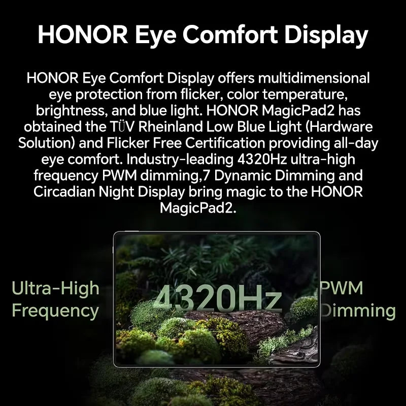Global Version HONOR MagicPad 2 tablet android 12.3" OLED Screen  Snapdragon 8s Gen 3 CPU 13MP Rear Camera 10050mAh Battery