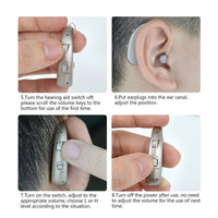 Hearing aid headphones for the elderly improve hearing, protect hearing loss and tinnitus, and are single-ear hearing AIDS