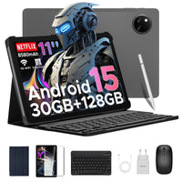 【Brand+】Doogee Tab A9 Pro+ Tablet Pc 11-Inch Android 15 30Gb Ram(6+24) 128Gb Rom 8580Mah Battery Widevine L1 Support