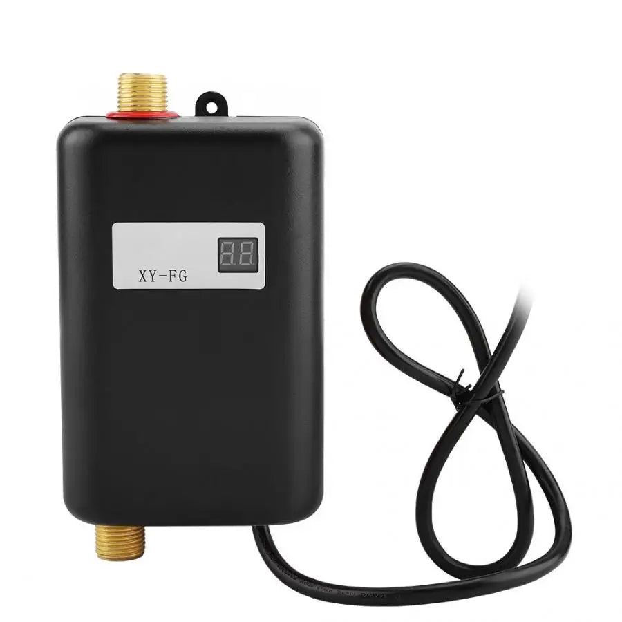 3000W Electric Water Heater Electric Tankless Water Heater LCD Digital Temperature Display Heating Shower 220-240V 50Hz