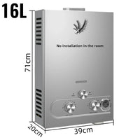 Sihao LPG Liquefied Petroleum Gas Water Heater 6L 8L 10L 12L 16L 18L Liquefied Petroleum Gas Propane Butane Hot Water Heater