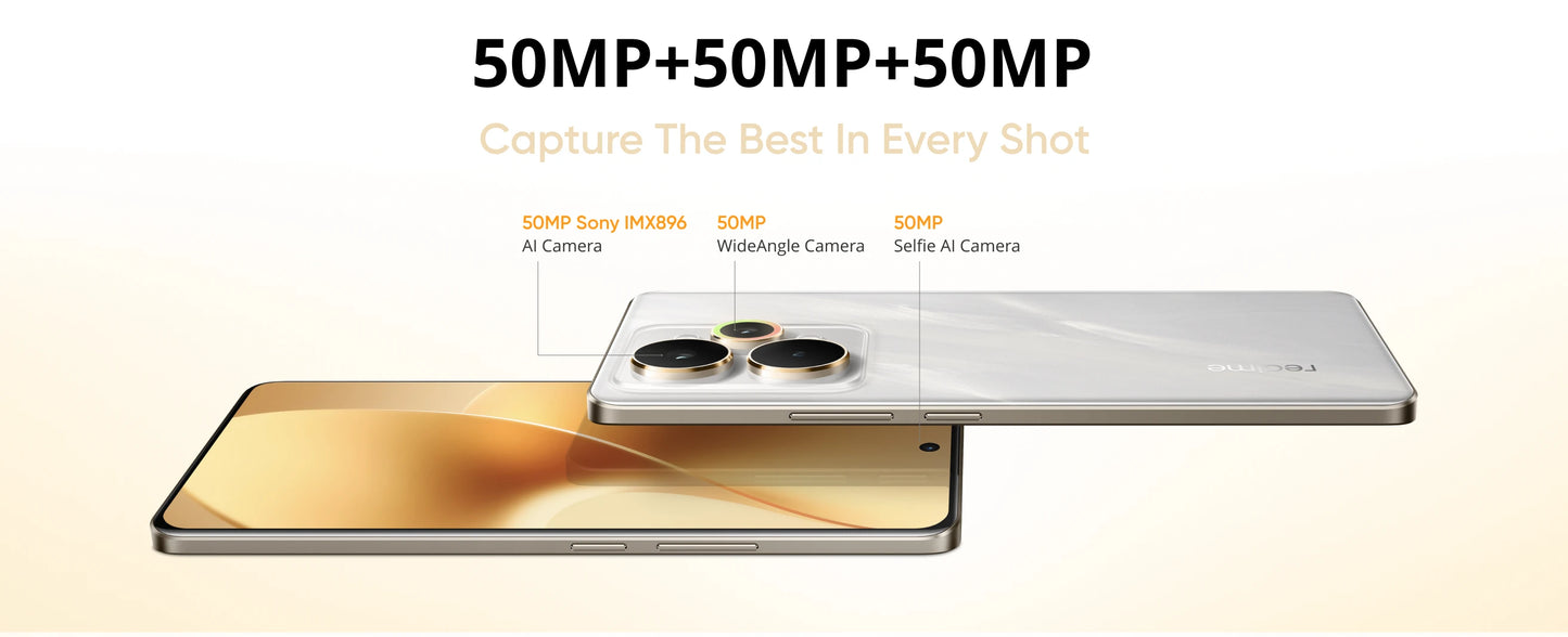 realme 15 Pro 5G Smartphone Snapdragon 7 Gen 4 Processor Triple 50MP Camera 6.8" 144Hz 4D Curve+ AMOLED Display 7000mAh Battery