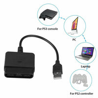 Game Console Converter for PS2 To PC Converting Controllers To Work With PC Controllers Adapter IC Version With USB
