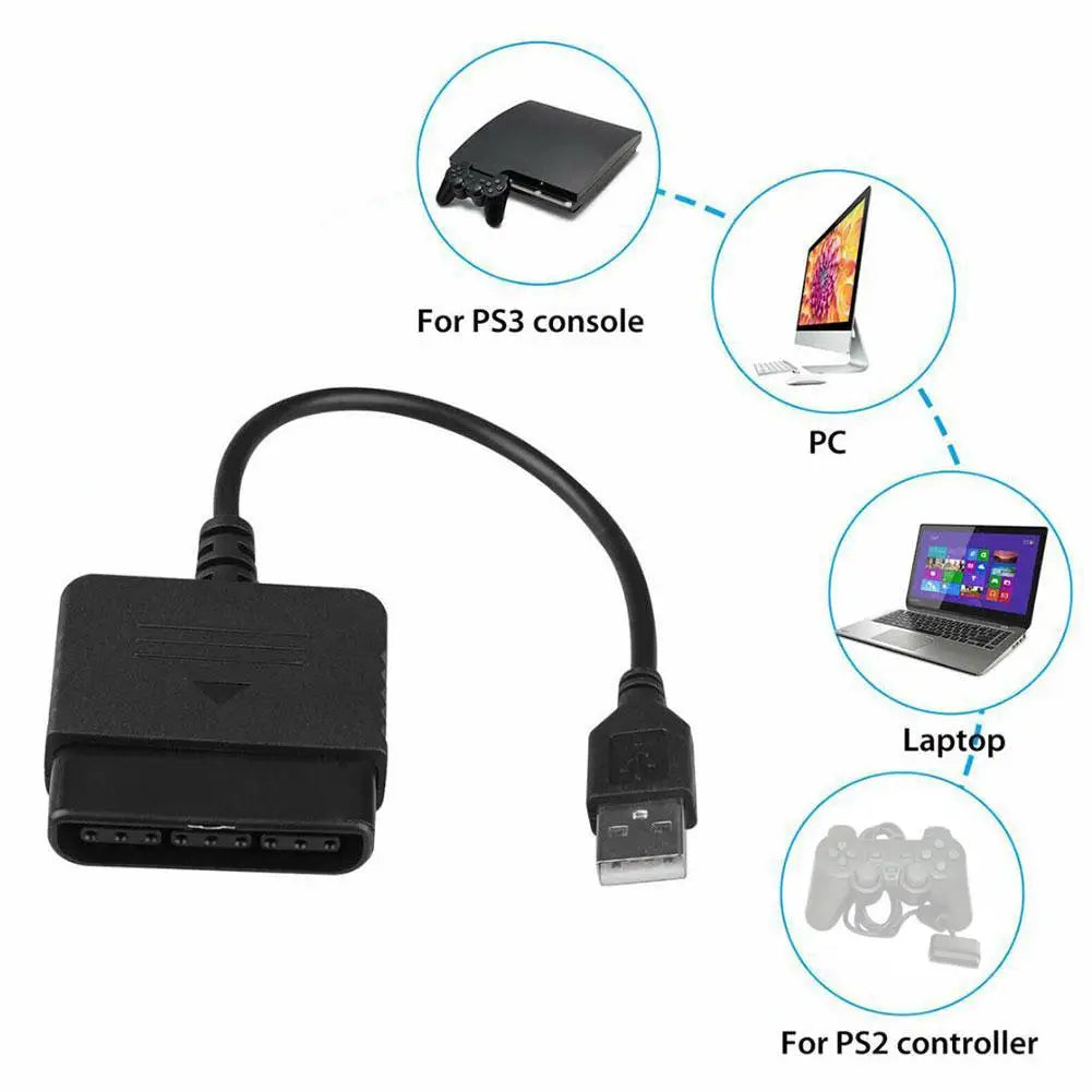 Game Console Converter for PS2 To PC Converting Controllers To Work With PC Controllers Adapter IC Version With USB