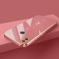For Huawei Y9 2019 Case Luxury Square Plating JKM-LX1, JKM-LX2, JKM-LX3 Phone Case ShockProof Silicone Back Cover Fundas