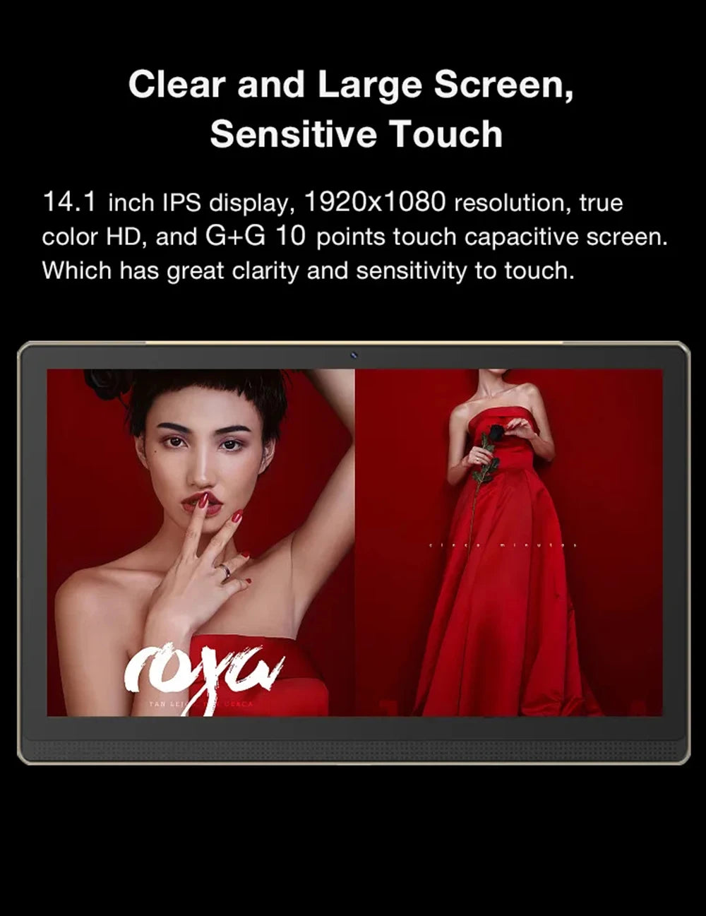 Global Version 14 Inch 1920x1080 IPS Big Screen Tablet PC 5+13MP Camera 12+256GB Deca-Core планшет 2 IN 1 Tablets Android Laptop