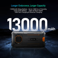 Blackview BV6200 Pro Waterproof Rugged Phone 6.56'' 6GB/128GB Smartphone 13000mAh 18W Fast Charge NFC Cell Phone