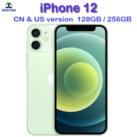 Unlocked iPhone 12 CellPhone 128GB/256GB ROM 4G RAM Original 6.1" OLED Screen A14 Bionic 12MP 95% New Smartphone