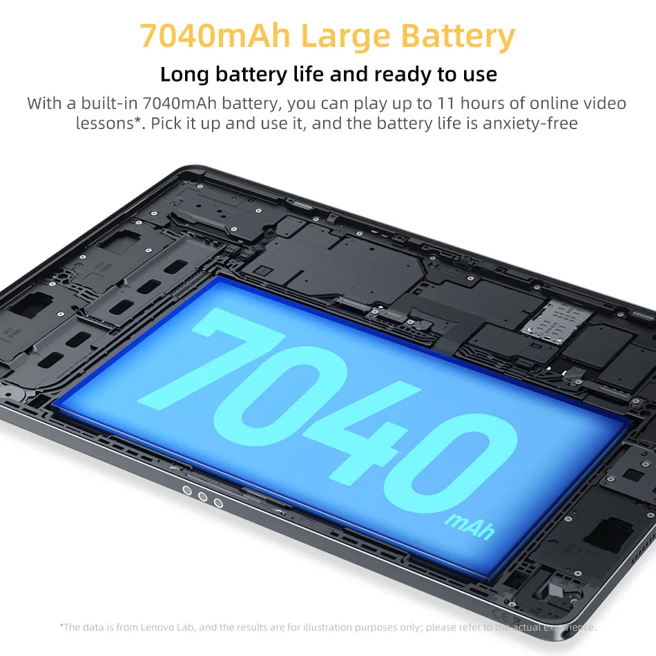 Global ROM Lenovo Xiaoxin Pad 2025 11'' Tablet 128GB 256GB ROM MTK Dimensity 6300 2.5K Display 7040mAh Battery Dolby Atmos